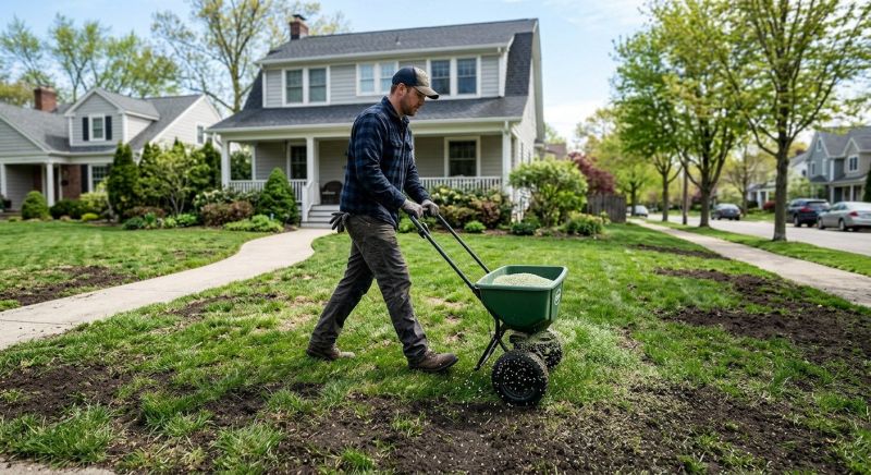 New Lawn Seeding in Ventura County, CA